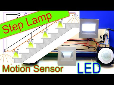 How to make stair led lighting with motion sensors