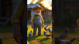 He Lost Everything in the Fire…🔥|Dada Ji Ka Sabkoch JalGaya#cartoon #pigeon #hen