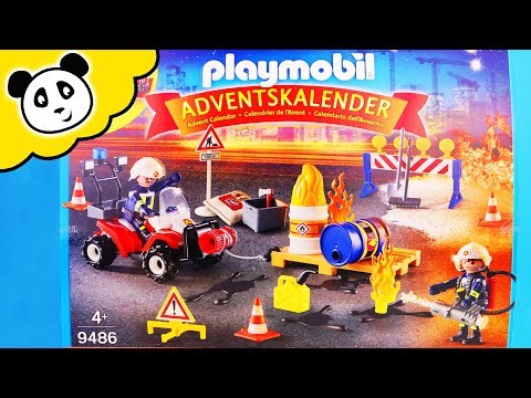 Playmobil Feuerwehr UNBOXING - Der große FEUERWEHR ADVENTSKALENDER - Spielzeug auspacken & spielen