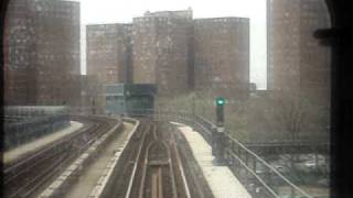 preview picture of video 'BMT Brighton Line Train approaching  Brighton Beach Station and Ocean Parkway'