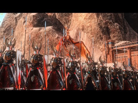 Tomb Kings Vs Phoenix High Elves | Battle of Fire and Sand | Warhammer Cinematic Battle
