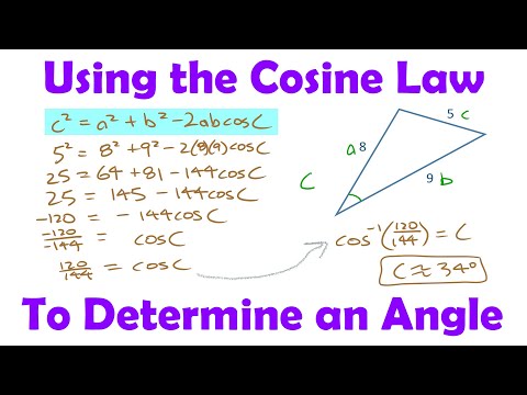 Using the Cosine Law to Determine an Angle • [2.4b] Pre-Calculus 11