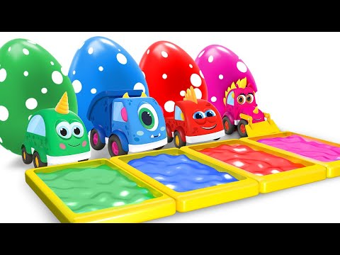 Monster cars full episodes cartoon for kids. Mocas & surprise eggs. Toys for kids & cars for kids.