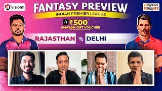 Rajasthan vs Delhi: Fantasy Cricket Prediction ft. Aakash Chopra, Anant Tyagi, Peeyush Sharma