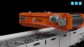 BAS® MBS Permanent Overband Metal Separator Model Animations