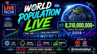 🔴World Population 2026 Live |Realtime Count
