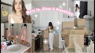 Move In, Clean & Organize My New Town Home With Me! Entire week of Cleaning & Organizing 🕯🧸🎧☁️
