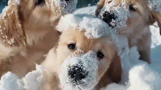 Funny Dog Videos: Open ai Sora Snow Dogs