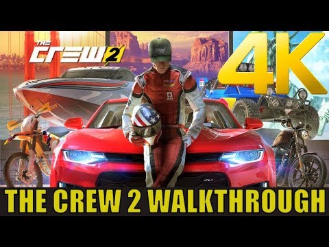 [4K 2160P PS4 PRO] THE CREW 2 Walkthrough Part 1 | PS4 PRO 4K 2160P The Crew 2 Gameplay