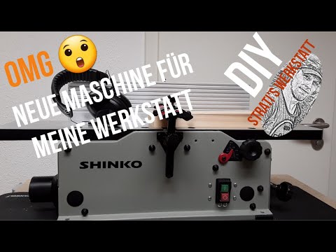 My new Shinko AH150 jointer, benchtop planer #StratisWerkstatt