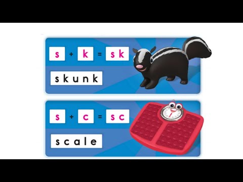 Oxford Phonics World student book level 4 - Consonant blends - disc 2 - unit 7 - sk sc - desk scale