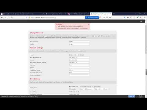 Initial FMC setup and FTD addition in FMC