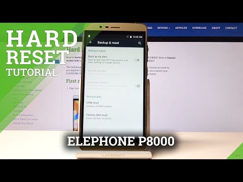 How to Hard Reset ELEPHONE P8000 - Restore Factory Settings