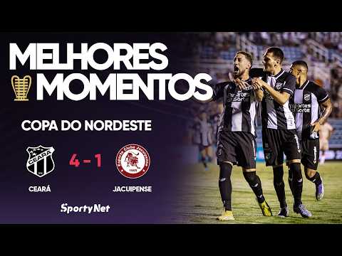 Gols e lances de Ceará x Jacuipense