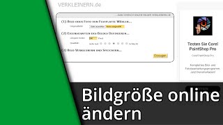 Bildgröße ändern online ohne extra Programm ✅ Tutorial [Deutsch/HD]