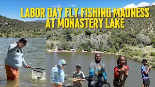 Labor Day Fly Fishing Madness at Monastery Lake 🎣 | Nonstop Action with Friend & Family!