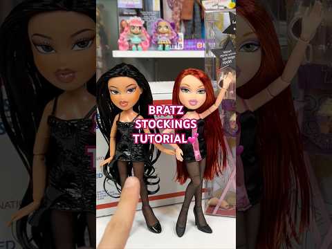 Bratz Stockings & Matching Heels TUTORIAL! #dolls #bratz #bratzdoll #bratzdolls #shorts #tutorial
