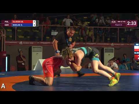 BRONZE WW - 57 kg: M. GLODEK (POL) v. S. BOELKE (GER)