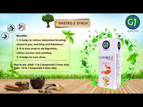Gastro- z syrup, treatment: helps to cure ulcer, packaging t...