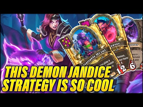 This Pure Demon Jandice Strategy is So Cool And Strong | Dogdog Hearthstone Battlegrounds