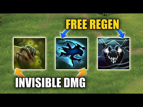 Infinite Slark Regen with invisible Rot in Dota 2 Ability draft