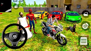 🚦Indian Thift Auto Game🦚Purchase Monster Spider Man & Granny Car🎉Modified New Sports Car🏎️💨