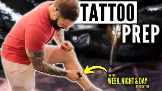 Tips on HOW to prepare for an upcoming tattoo appointment ￼
