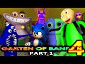 GARTEN OF BANBAN 4 PART 1 Ft SONIC BALDI Roblox CHALLENGE Minecraft Animation