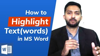 How to Highlight Text (words) in Microsoft Word