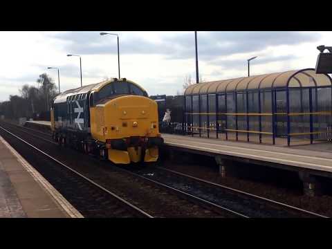 BR Blue 37402 Name Stephen Middlemore At Swinton From Derby R.T.C. To York Parcels Sidings