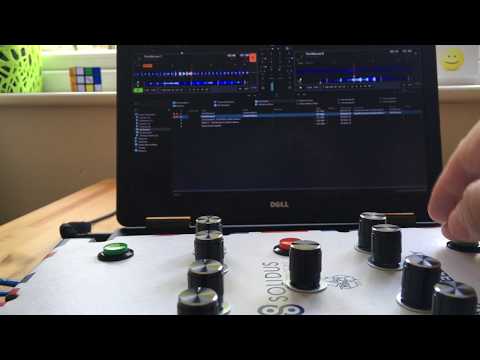 DIY DJ MIDI controller in action
