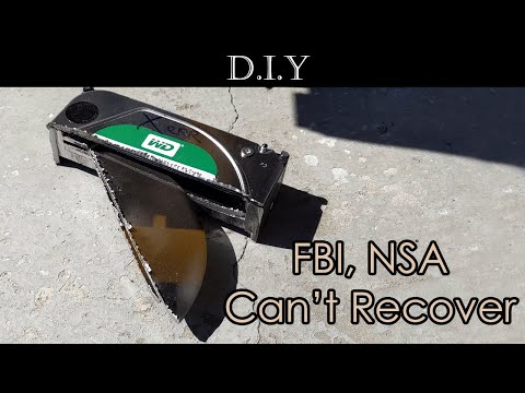 How to destroy and securely dispose a Hard Drive even FBI/NSA cannot recover your data?