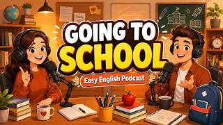 Beginner English Podcast | Going to School||#viral #poadcast