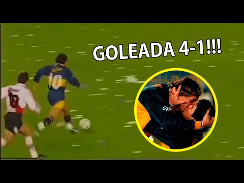Maradona's last superclassic in La Bombonera! Boca 4-1 River (1996)