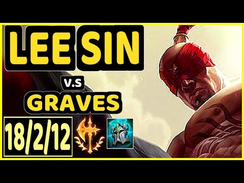 TARZAN (LEE SIN) vs GRAVES - 18/2/12 KDA JUNGLE CHALLENGER GAMEPLAY - KR