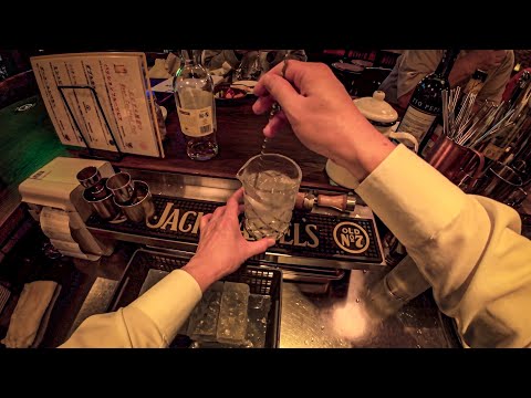 POV: Bartender At Service Making 50 Cocktails