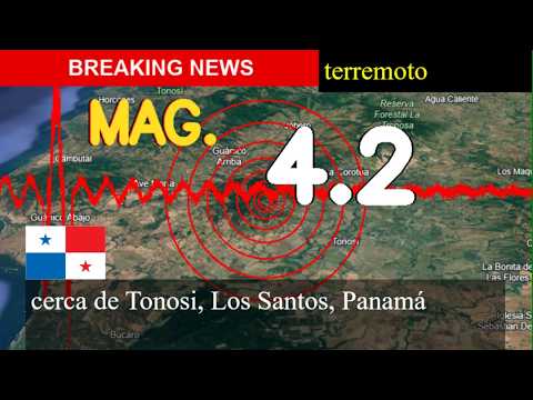 😱🚨 Terremoto Hoy: ¡Justo Ahora! Magnitud 4,2 Cerca De Tonosi, Los Santos, Panamá Lunes 10 De Agosto