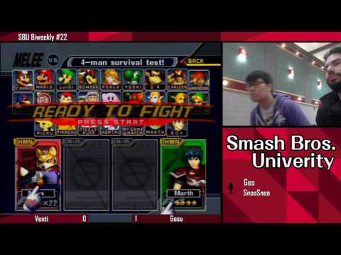SBU Biweekly #22 - Venti vs Gosu - Melee Singles WR2