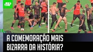 Jogador levanta o calção e passa dos limites em comemoração na Copa Verde!
