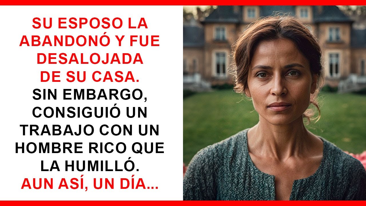 Su esposo la dejó y perdió su casa. Consiguió trabajo donde un rico la humilló. Pero un día...