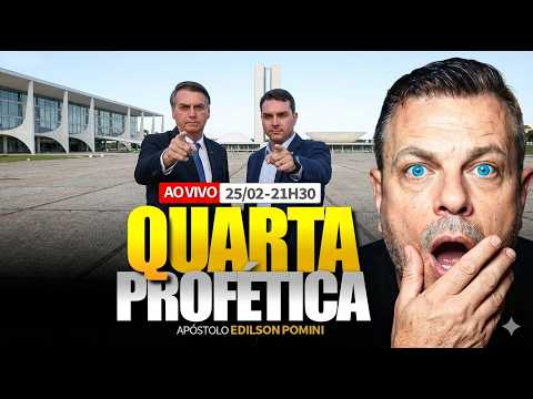 🟢 QUARTA DE PROFECIAS E REVELAÇÕES | APÓSTOLO EDILSON POMINI 25/02/2026