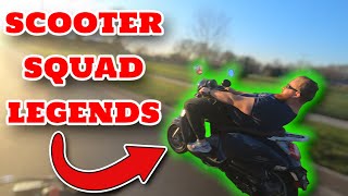 a GROM meets up with some SCOOTER BROS | Scooter SQUAD SHENANIGANS | Real men ride scooters