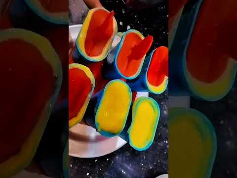 tasty mango popsicle with almonds #mango #popsicle #trending