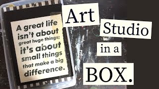 How to Create a Small Home Art Studio ★ DIY Tiny Space Art Kit