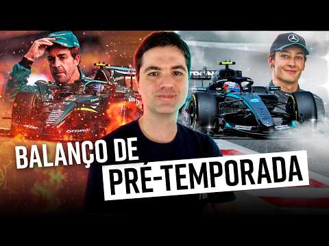 F1 2026: ANÁLISE FINAL DOS TESTES! Mercedes domina, Ferrari inova e Aston Martin em crise. #formula1