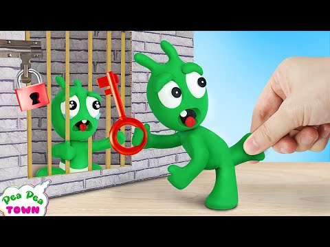 Rescue Baby Pea Pea from the Escape Room | Pea Pea Town | Cartoon for Kids