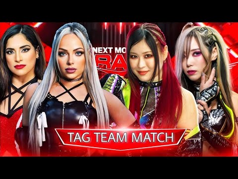 Liv Morgan & Raquel Rodríguez Vs Iyo Sky & Kairi Sane - WWE Raw 02/12/2024 (Español)