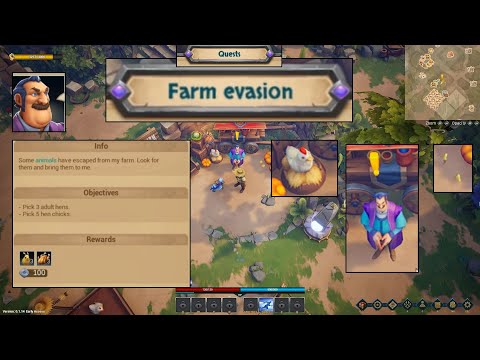 SynergyLand Quest | Where to Find 3 Adult Hens and 5 Hen Chicks | Farm Evasion
