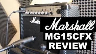 Video thumbnail for Marshall MG15CFX Amp Review by Matt The Riff Master