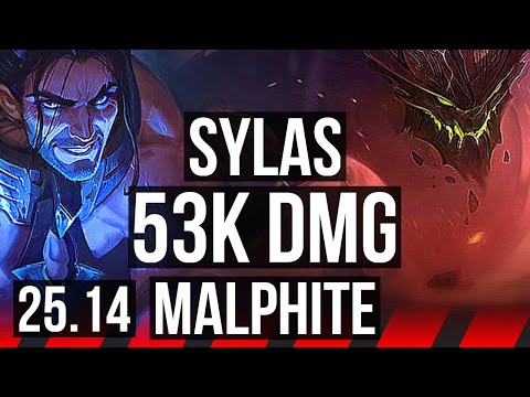 SYLAS vs MALPHITE (TOP) | 53k DMG, Godlike | EUW Master | 25.14